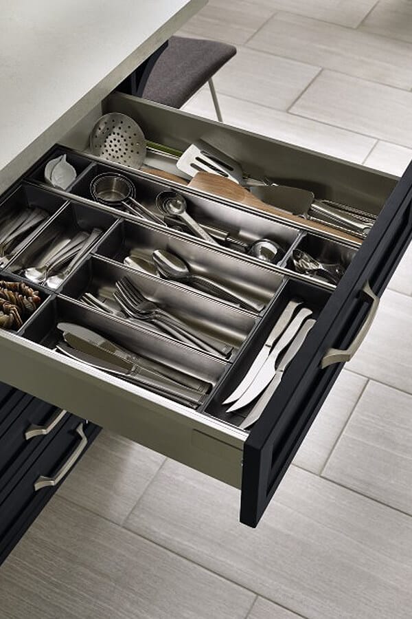 METAL DRAWER CUTLERY TRAY